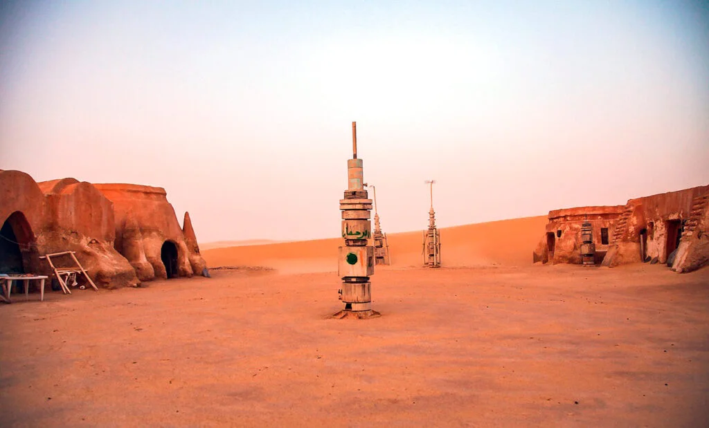 vestige film star wars desert tunisien